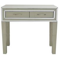 Manama Cream Mirrored 1 Drawer Console Table