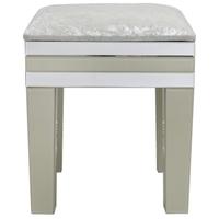 Manama Cream Mirrored Stool