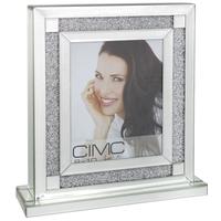 madison diamond mirrored box photo frame large