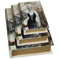 Marilyn Monroe Black and White Book Boxes (Set of 3)