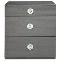 Mandarin Snakeskin 3 Drawer Bedside Cabinet