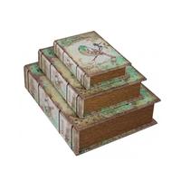 Mandarin Snakeskin Set Of 3 Home Sweet Home Bird Book Boxes