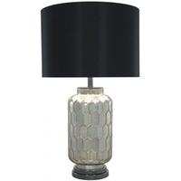 mayfair mercury glass large table lamp with black linen shade set of 2