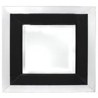 manama black and clear wall mirror large