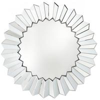 Manama White Round Wall Mirror