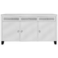 Madison Diamond Mirrored 3 Drawer 3 Door Sideboard