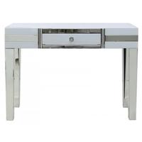 Manama White Mirrored 1 Drawer Console Table
