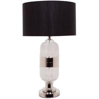 Malin Glass And Nickel Table Lamp