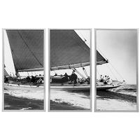 Matte Silver Colour Frame Prints Turania (Set of 3)