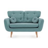 Malva 2 Seater Sofa, Aqua Sky