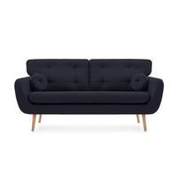 Malva 3 Seater Sofa, Blue Denim