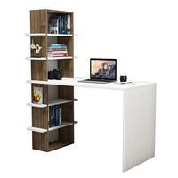 Madelon Desk, White/Brown