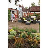 Marshalls Indian Sandstone Riven Brown Paving Patio Pack - 15.23 m2