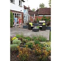 marshalls indian sandstone riven grey paving patio pack 1523 m2