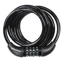 Master Lock 8221EURDPRO 4 Digit Resettable Braided Steel Cable Black 1.8m x 8mm