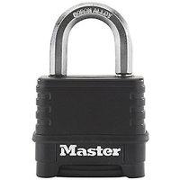 master lock excell m178eurd 4 digit resettable zinc black padlock 50mm