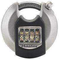 Master Lock Excell M40EURDNUM 4 Digit Resettable Discus Stainless Steel Padlock 70mm