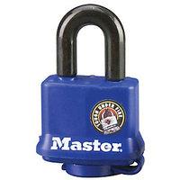 Master Lock 312KA Weather Tough Laminated Steel Blue Padlock 40mm