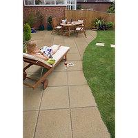 marshalls perfecta smooth buff 450 x 450 x 35mm paving slab pack of 60