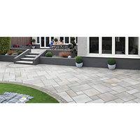 Marshalls Fairstone Sawn Versuro Smooth Antique Silver 1250 x 750 x 30mm Paving Slab - Pack of 14