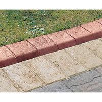 Marshalls Keykerb Half Battered Smooth Red 100 x 127 x 200mm Edging