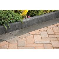 Marshalls Keykerb Half Battered Smooth Charcoal 100 x 127 x 200mm Edging