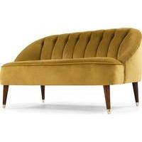 Margot 2 Seater Sofa, Antique Gold Velvet