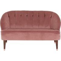 Margot 2 Seater Sofa, Old Rose Velvet