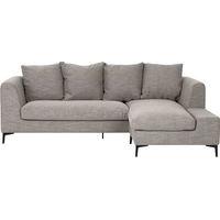 maurice 4 seater corner chaise sofa textured weave taupe