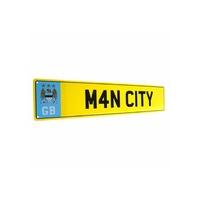 manchester city fc number plate sign