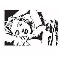 marilyn monroe wall stickers famous actor figure wall decals for famil ...