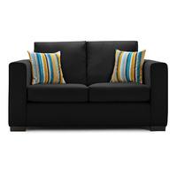 maya fabric 2 seater sofa ebony