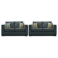 maya fabric 3 and 2 seater suite charcoal