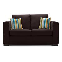 Maya Fabric 2 Seater Sofa Chocolate