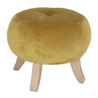 Malmo Stool Mystic Cosmic Multi with Boysenberry Button