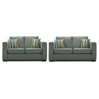 Maya Fabric 3 and 2 Seater Suite Slate Grey