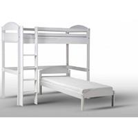 Maximus L shape high sleeper - White and White