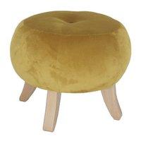 Malmo Stool Mystic Gold Multi with Peacock Button