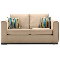 maya fabric 3 seater sofa cream