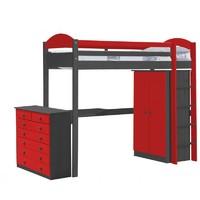 maximus high sleeper set 2 graphite and red