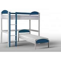 Maximus L shape high sleeper - White and Blue