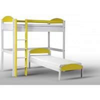 Maximus L shape high sleeper - White and Lime