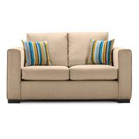 maya fabric 2 seater sofa cream