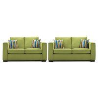 Maya Fabric 3 and 2 Seater Suite Olive