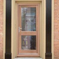 Mahogany 2XGG Exterior Door with Toughened Double Glazing