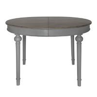 maison round extending dining table dark grey