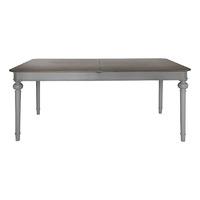 maison rectangle extending dining table dark grey