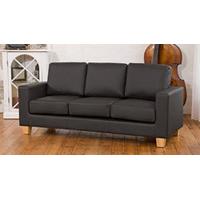 marsden 3 seater black