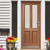 Malton Mahogany Door with Mortice Joints and Burns style Single Glazing