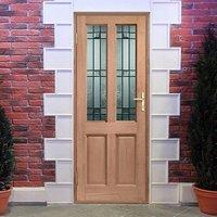 Malton Mahogany Door with Mortice Joints and Drydon Style Double Glazing